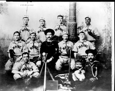 The Maine base ball club-All blown up at Havana except no. 1 J.H. Bloomer LCCN97518641