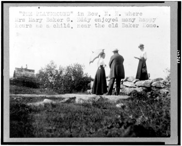 The Playground in Bow, N.H. where Mrs. Mary Baker G. Eddy enjoyed many happy hours as a child, near the old Baker home LCCN91720622
