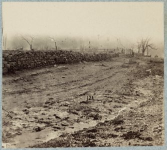 The stone-wall at foot of Marye's Heights held by Cobb's Brigade, C.S.A., Dec. 13, 1862 LCCN2014646166