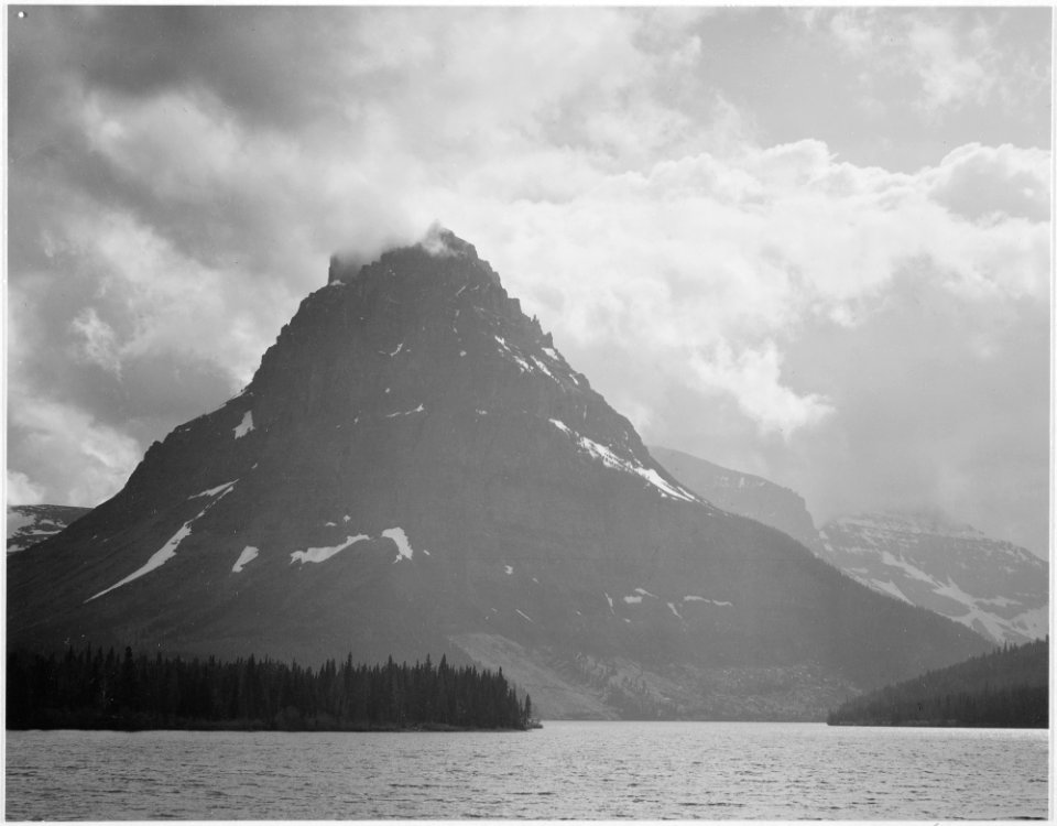 Two Medicine Lake, Glacier National Park, Montana, 1933 - 1942 - NARA - 519874