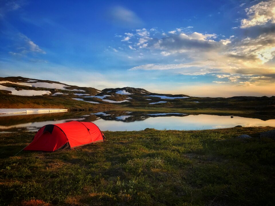 Landscape hiking summer