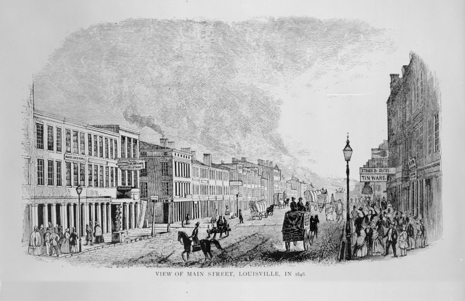 View of Main Street, Louisville, in 1846., 1846 - NARA - 513346