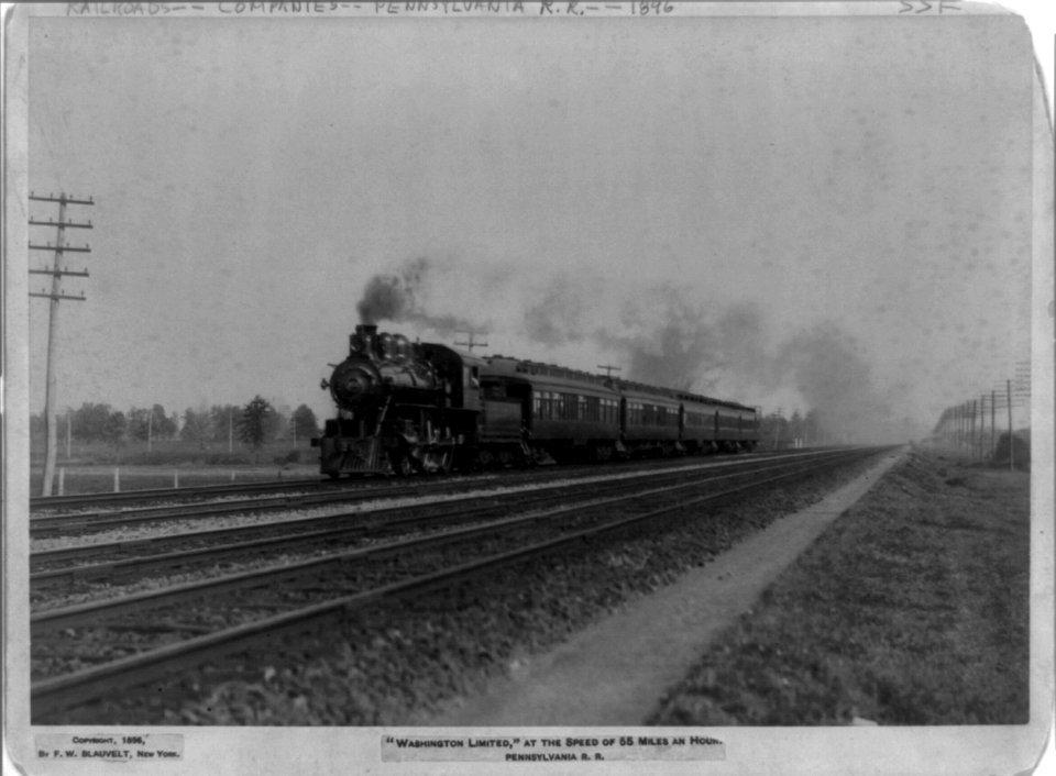 Washington Limited, at the speed of 55 miles an hour-Pennsylvania R.R. LCCN99400309