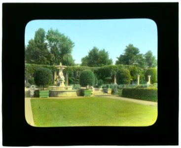 Weld, Larz Anderson house, 151 Newton Street, Brookline, Massachusetts. Italian Garden, view from terrace to cupid fountain LCCN2008676096