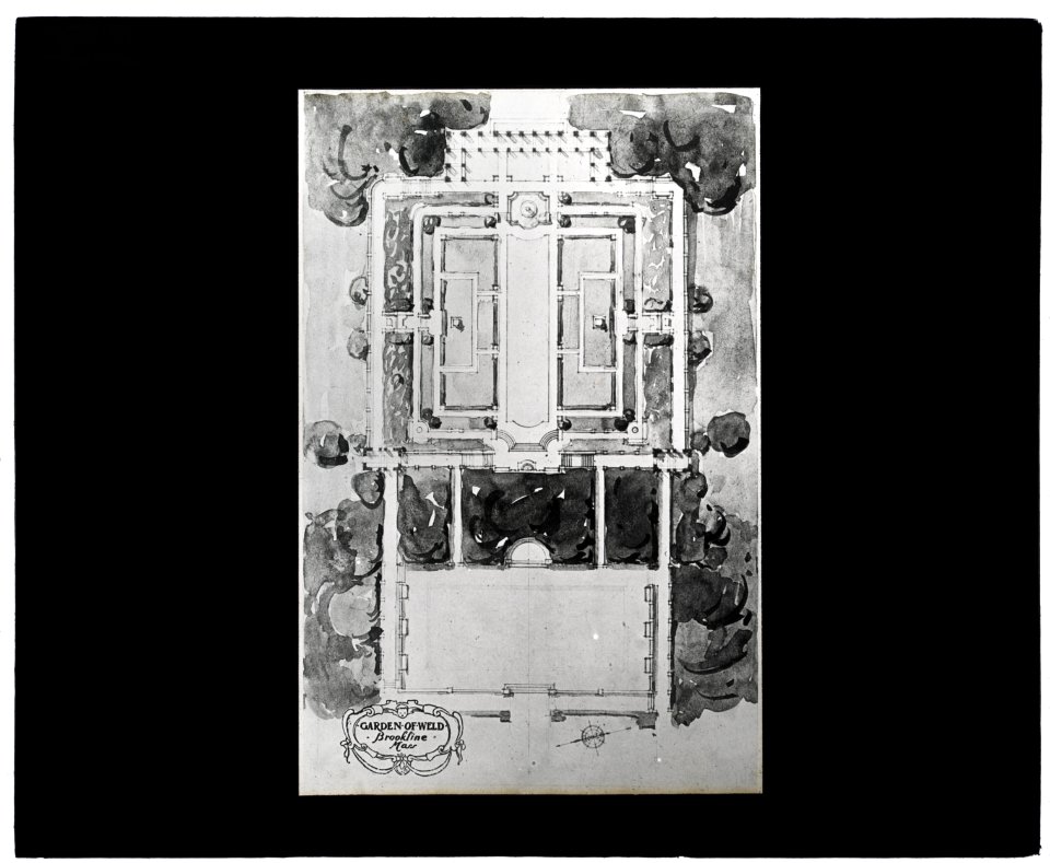 Weld, Larz Anderson house, 151 Newton Street, Brookline, Massachusetts. Plan, Garden of Weld, Brookline, Massachusetts LCCN2008675613