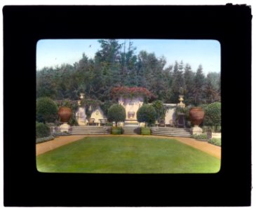 Weld, Larz Anderson house, 151 Newton Street, Brookline, Massachusetts. Italian Garden, view from cupid fountain to terrace LCCN2008678481