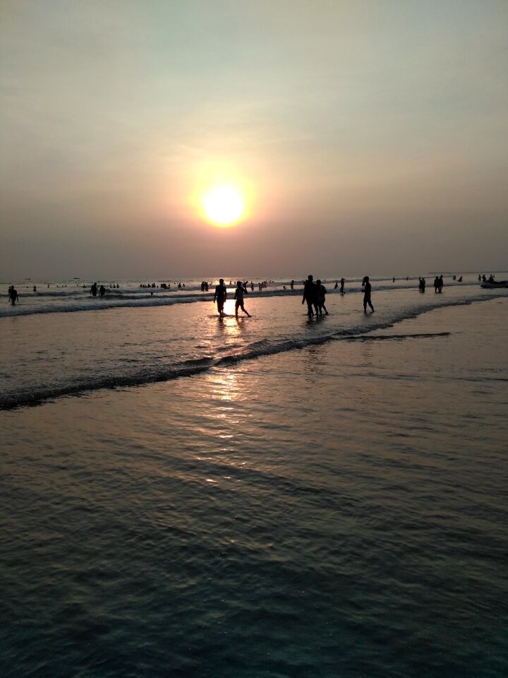 Sea beach sunset