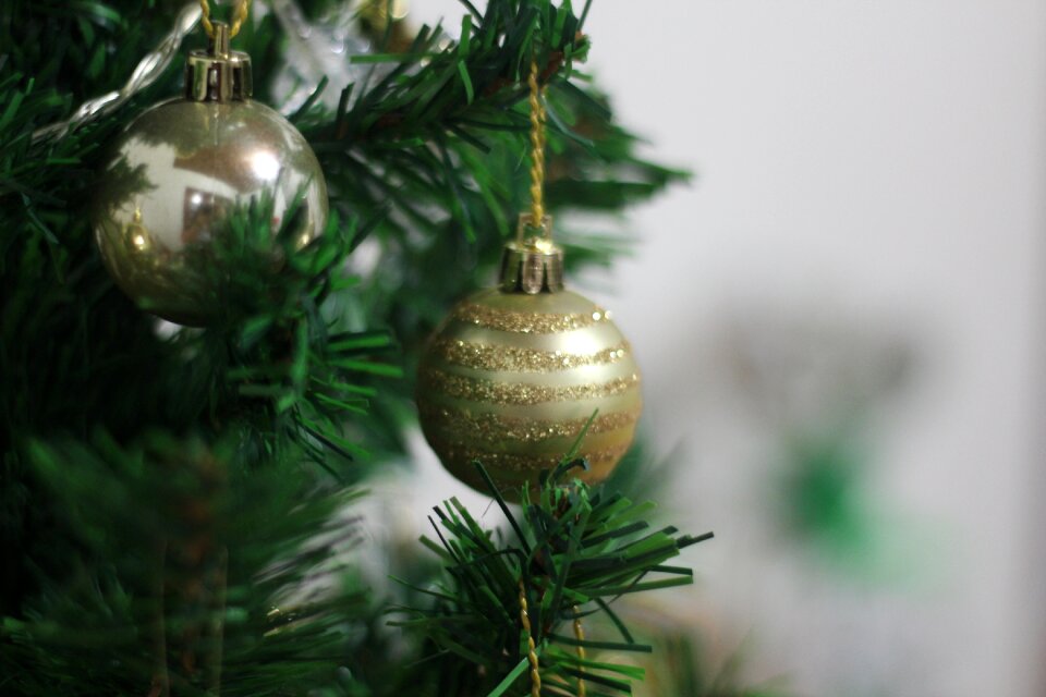 Gold decoration christmas ornament