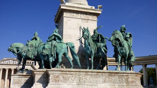 Pest magyar heroes square photo