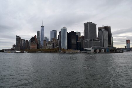 Panoramic urban landscape new york photo
