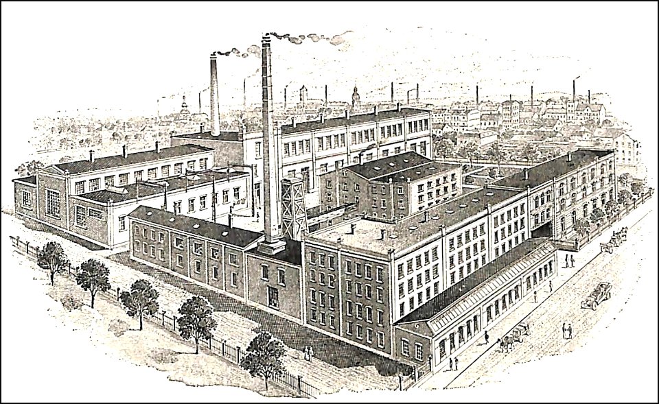 (1913) GLAUCHAU Firma Gensch Webstuhl- und Jacquard-Maschinenfabrik