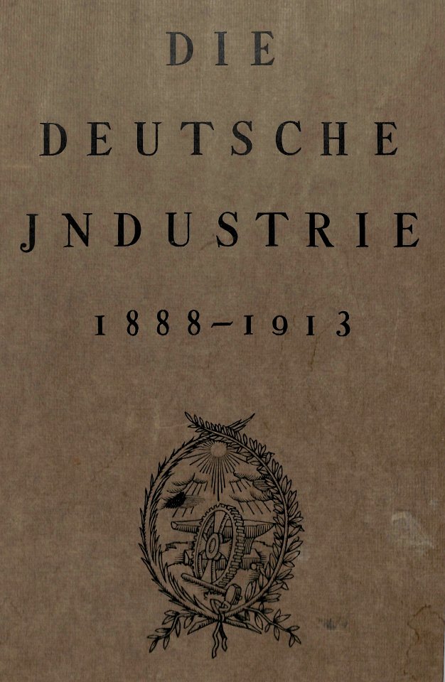 (1913) WENDLANDT Die deutsche Industrie - coverpage