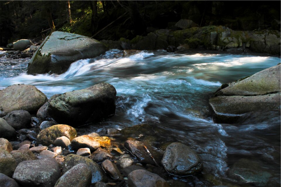 Water rocks boulders