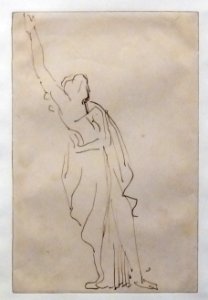 (Albi) Isadora Duncan - Antoine Bourdelle - Encre brune sur Vélin MTL.inv79