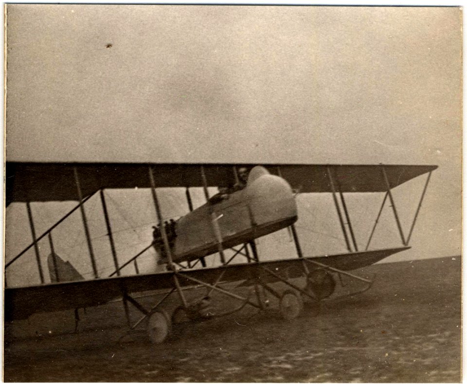 (Biplan M. Farman. P. Descoings) - Fonds Berthelé - 49Fi1813