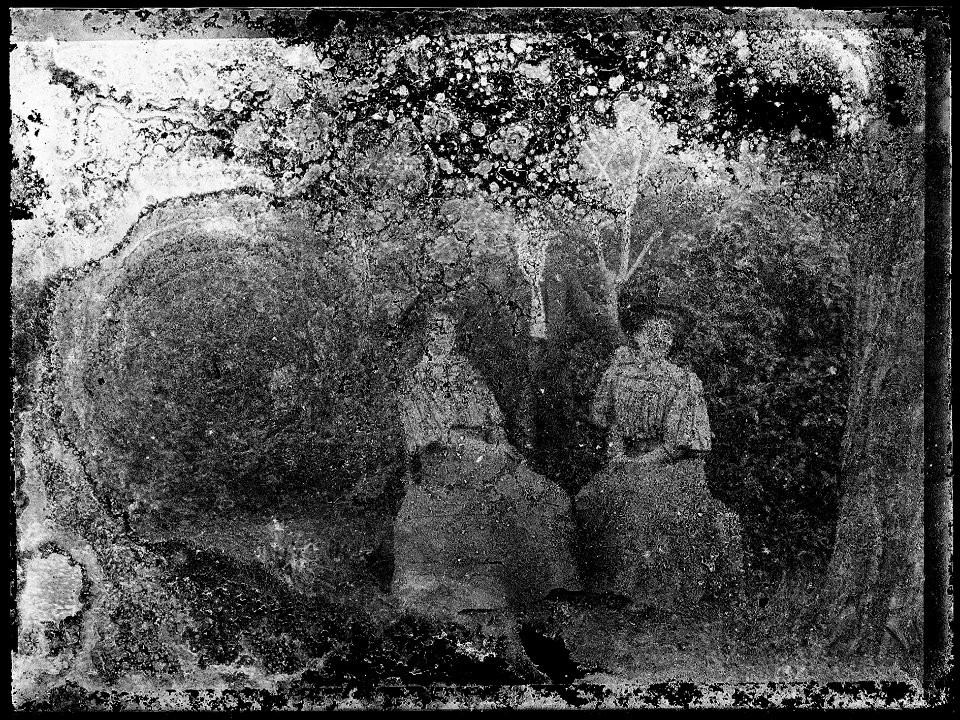 (Deux femmes dans un jardin) - Fonds Berthelé - 49Fi1560