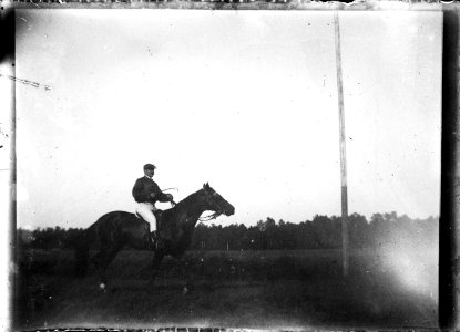 (Cavalier sur sa monture) - Fonds Berthelé - 49Fi1489