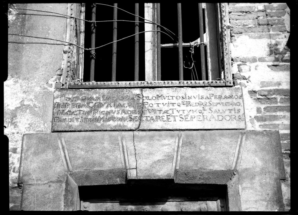 (Inscription murale latine) - Fonds Berthelé - 49Fi1456