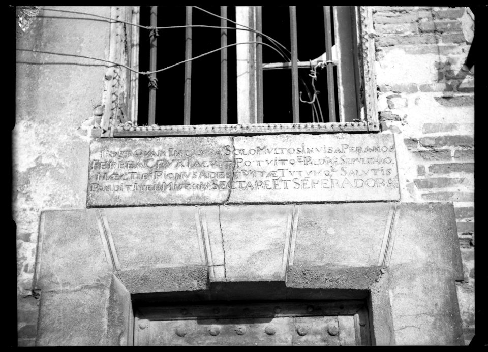 (Inscription murale latine) - Fonds Berthelé - 49Fi1457
