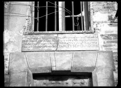 (Inscription murale latine) - Fonds Berthelé - 49Fi1457