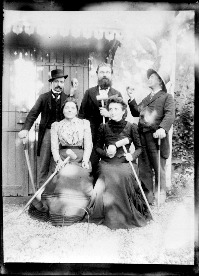 (Les joueurs de croquet) - Fonds Berthelé - 49Fi1428