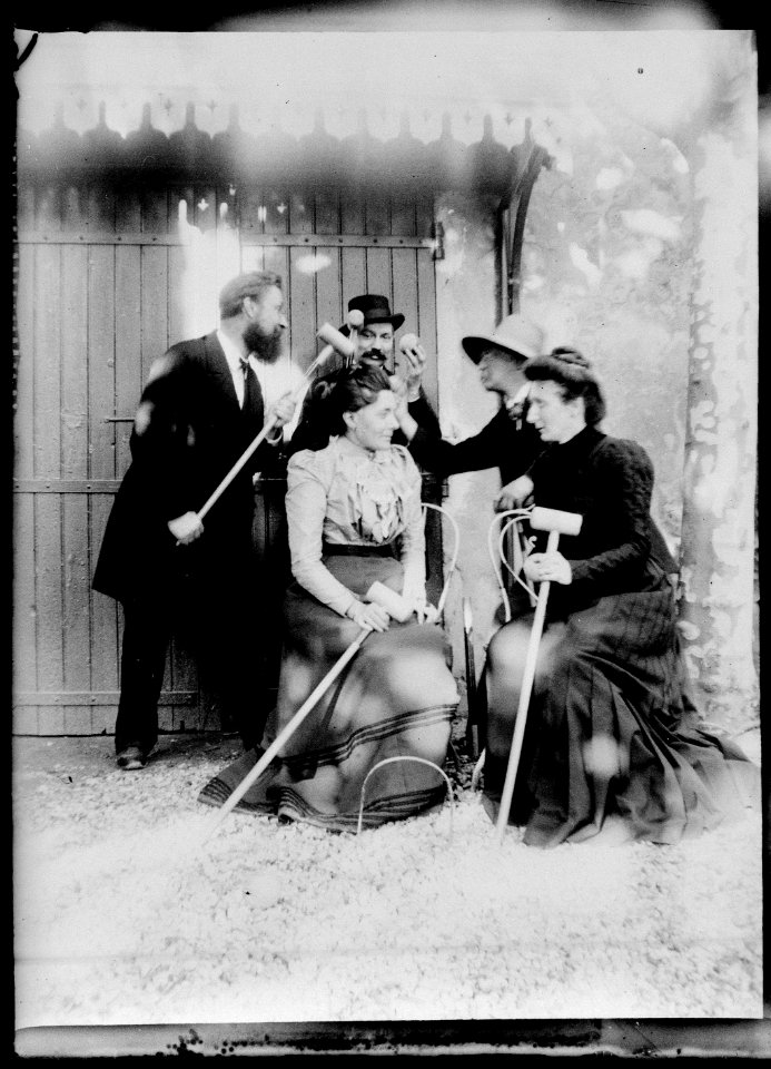 (Les joueurs de croquet) - Fonds Berthelé - 49Fi1427