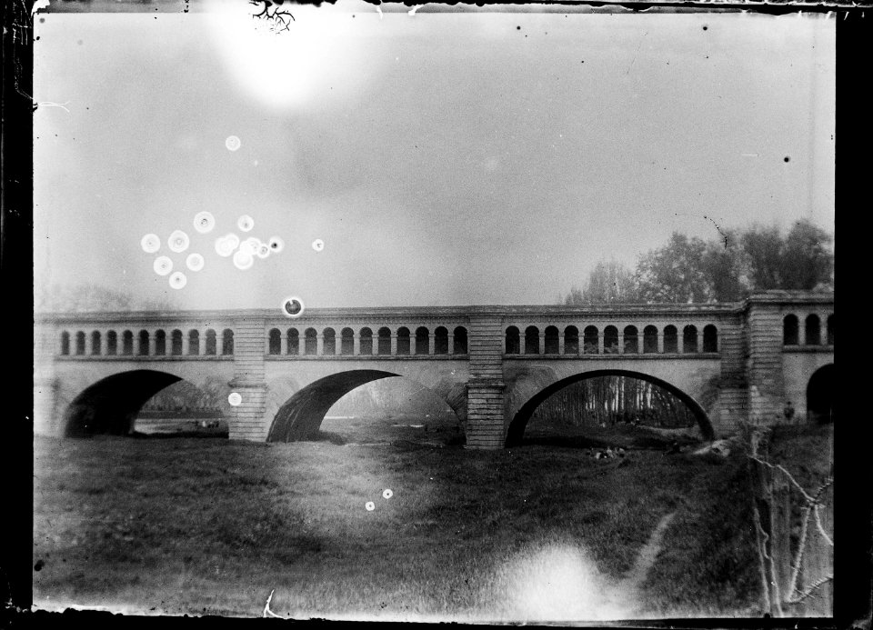 (Pont du canal du Midi sur l'Orb à Béziers) - Fonds Berthelé - 49Fi1330