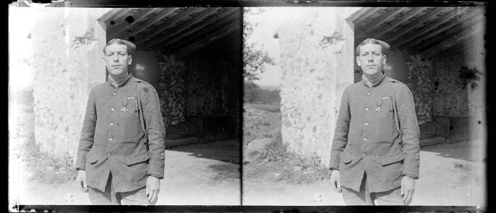 (Portrait d'un soldat) - Fonds Berthelé - 49Fi1192