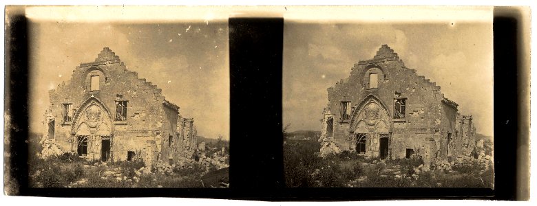 (Ruines d'une abbaye) - Fonds Berthelé - 49Fi1798