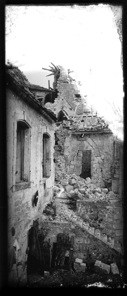 (Ruines de l'église de Presles-et-Boves) - Fonds Berthelé - 49Fi1606