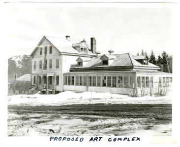 (The Alaskan Indian Art Workshop. Port Chilkoot, Alaska), page 38 (Original caption- Proposed Art Complex) (33550496685)