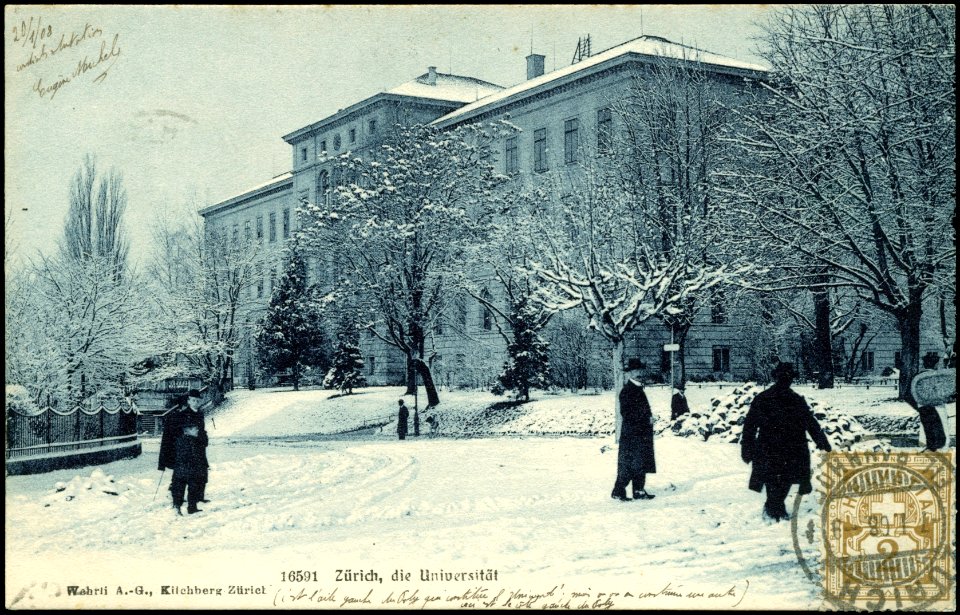 (UAZ) DOK.001.001 16591 Zuerich, die Universitaet