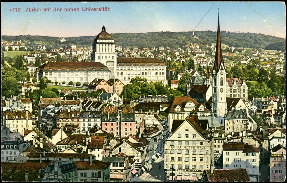 (UAZ) DOK.001.001 S 110 Zuerich mit der neuen Universitaet