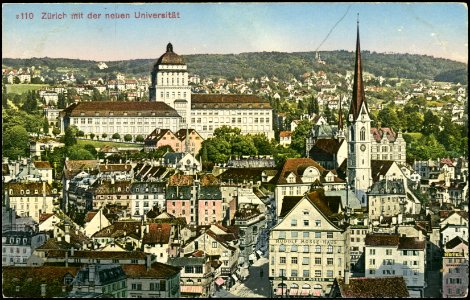 (UAZ) DOK.001.001 S 110 Zuerich mit der neuen Universitaet