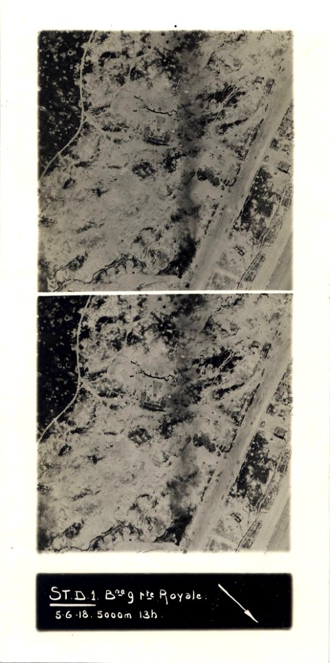 (Vue aérienne verticale de la Route Royale en Belgique) - Fonds Berthelé - 49Fi1707