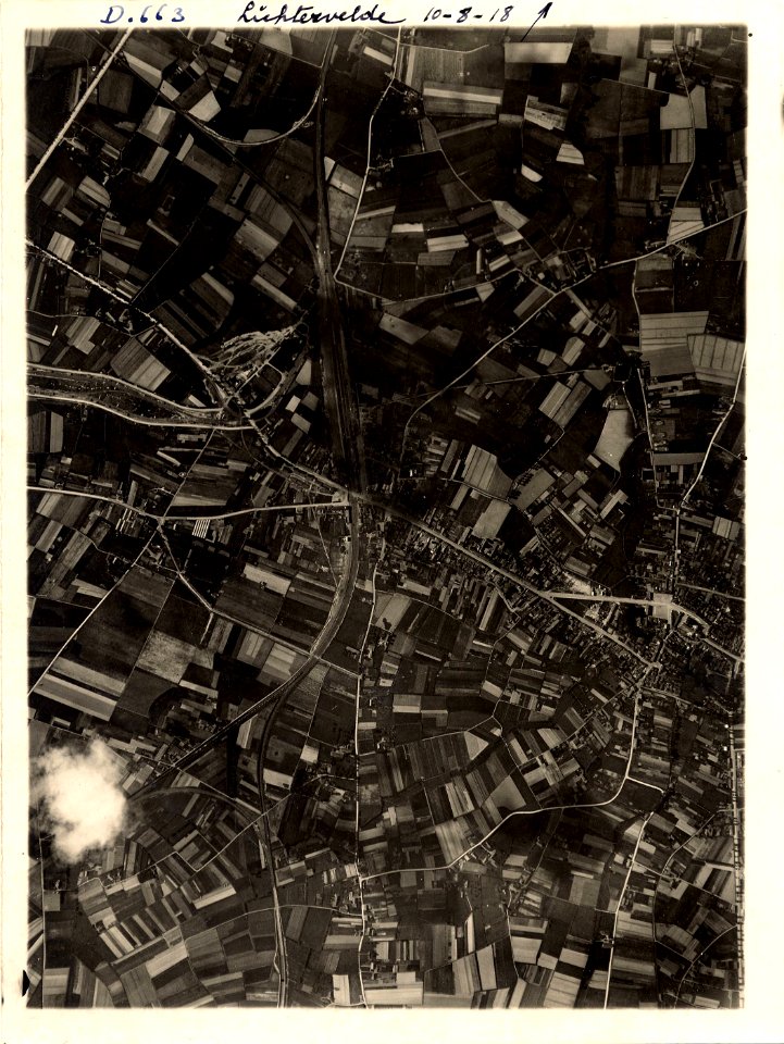 (Vue aérienne verticale de Lichtervelde en Belgique) - Fonds Berthelé - 49Fi1665