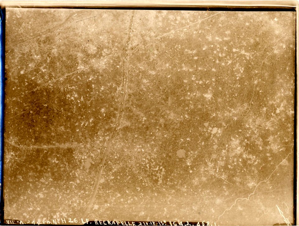 (Vue aérienne verticale de Poelkapelle en Belgique) - Fonds Berthelé - 49Fi1630