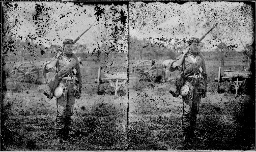 (View of an infantryman.) - NARA - 527689 photo