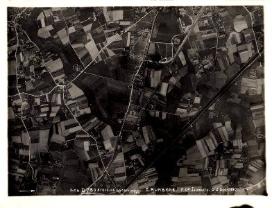 (Vue aérienne verticale prise à 5500m d'altitude de Rumbeke en Belgique) - Fonds Berthelé - 49Fi1669
