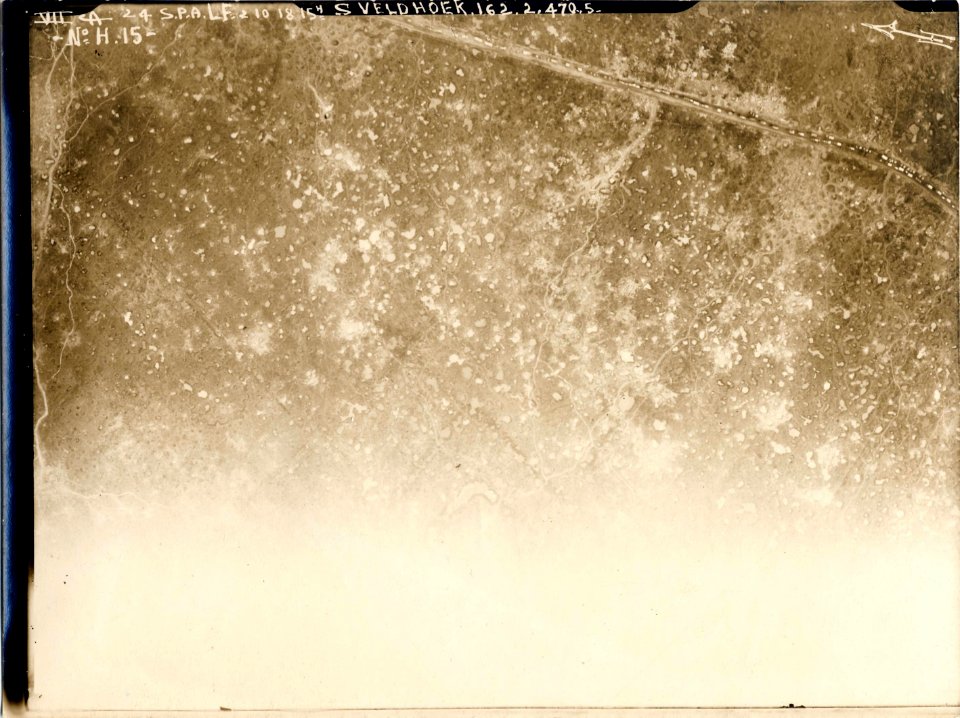 (Vue aérienne verticale du sud de Veldhoek en Belgique) - Fonds Berthelé - 49Fi1610