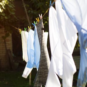 Clean linen clothing wash