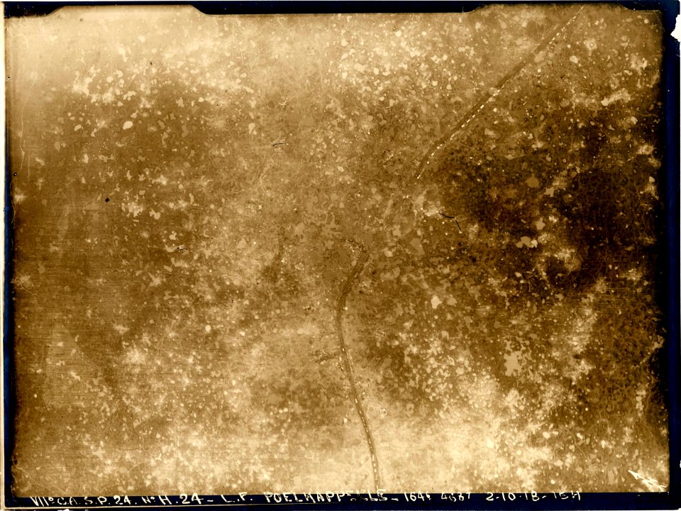 (Vue aérienne verticale de Poelkapelle en Belgique) ( - Fonds Berthelé - 49Fi1628