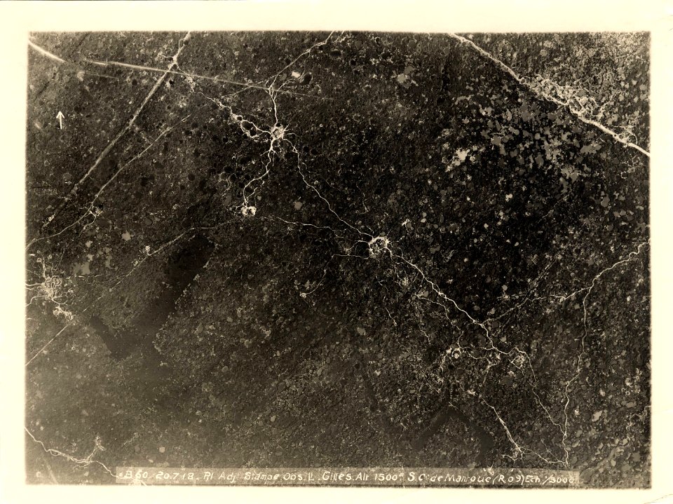 (Vue aérienne verticale des environs de Mantoue en Belgique) - Fonds Berthelé - 49Fi1699