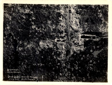 (Vue aérienne verticale à 1800m d'altitude de Dixmude en Belgique) - Fonds Berthelé - 49Fi1656