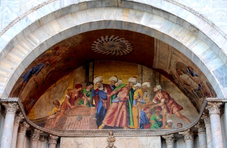 0 Venise, mosaïque du portail de la chapelle Zen - Basilique St-Marc