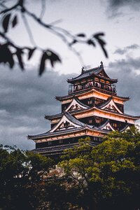 Design hiroshima castle japan photo