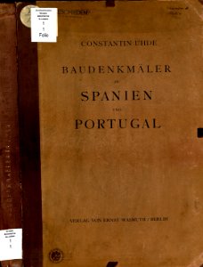 0001 Uhde-Baudenkmäler Spanien-Portugal Mappe Vorderseite