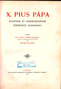 004a Pius X Czaich Frater title