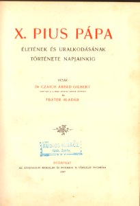 004 Pius X Czaich Frater title photo