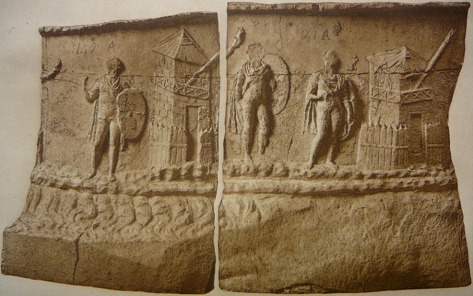 005 Conrad Cichorius, Die Reliefs der Traianssäule, Tafel V (Ausschnitt 01)